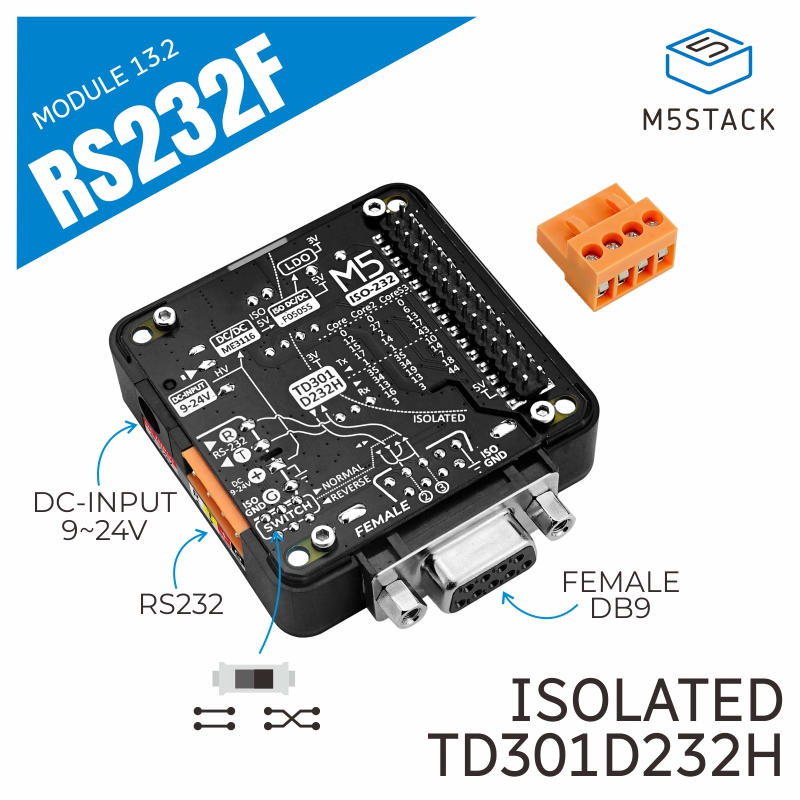 M5Stack - M5Stack – Module RS232 officiel 13.2