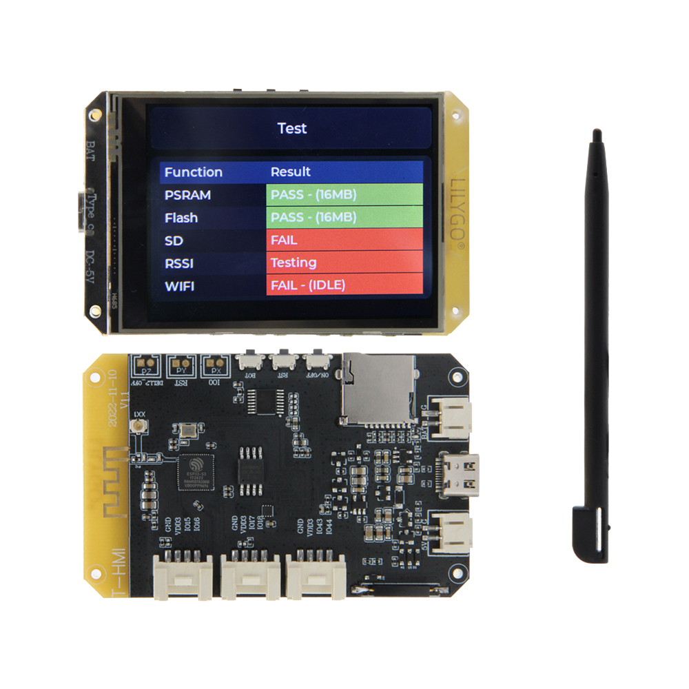 Ttgo Tdisplay - Carte de développement TTGO T-HMI ESP32-S3,