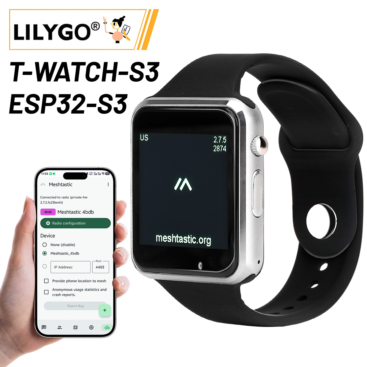 LILYGO T montre S3 Lora traque - Ttgo T Watch avis et prix
